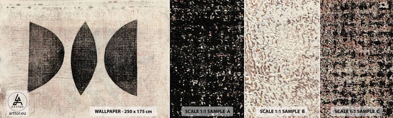 Muestra de fotomural autoadhesivo Deluxe Sticker - Abstracción étnica - Abstracción, Pedazo, Arte Moderno - 100x30 cm