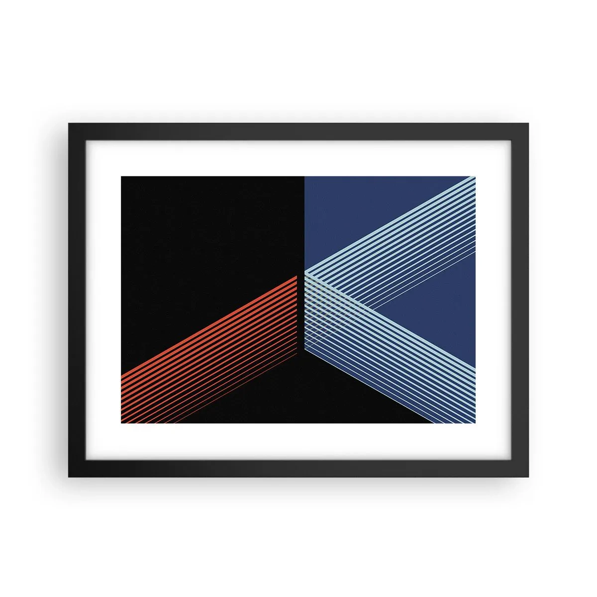 Póster en marco negro - La rectitud - 40x30 cm