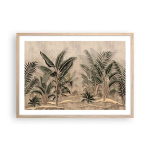 Póster en marco roble claro - Grabados de estilo colonial - 70x50 cm