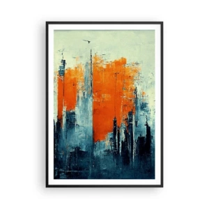 Póster en marco negro - Paisaje moderno - 70x100 cm