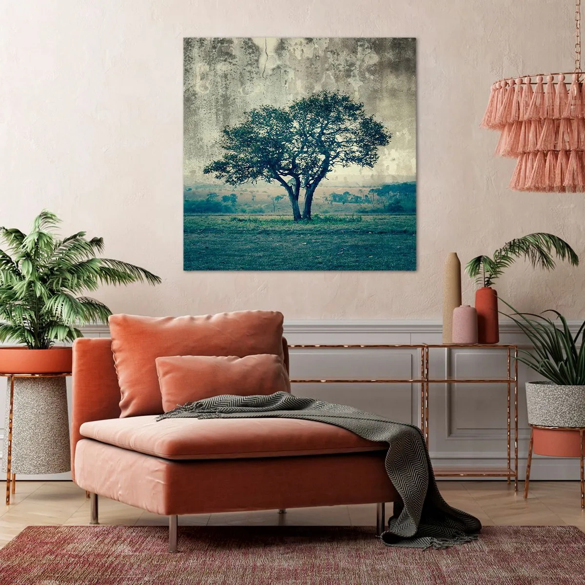 Cuadro sobre lienzo - Impresión de Imagen - El manzano - 60x60 cm