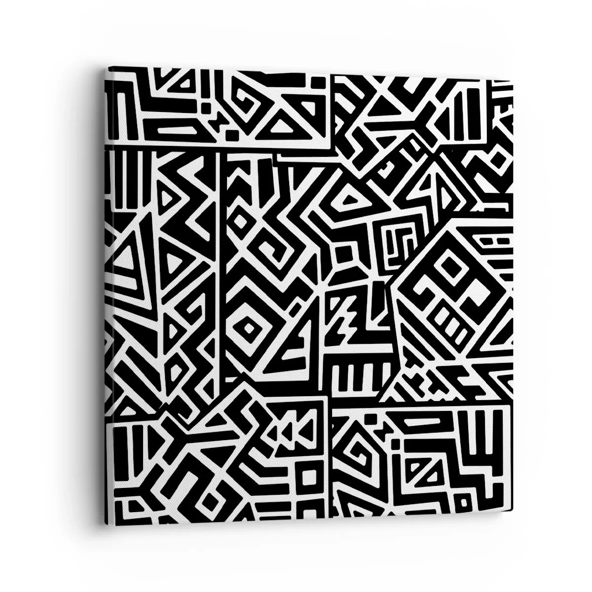 Cuadro sobre lienzo - Impresión de Imagen - Composición precolombina - 30x30 cm