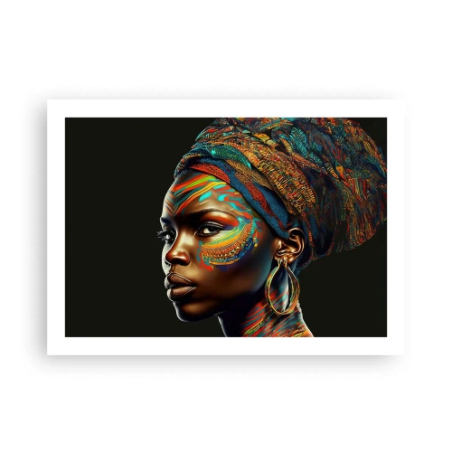 Póster - Reina africana - 70x50 cm