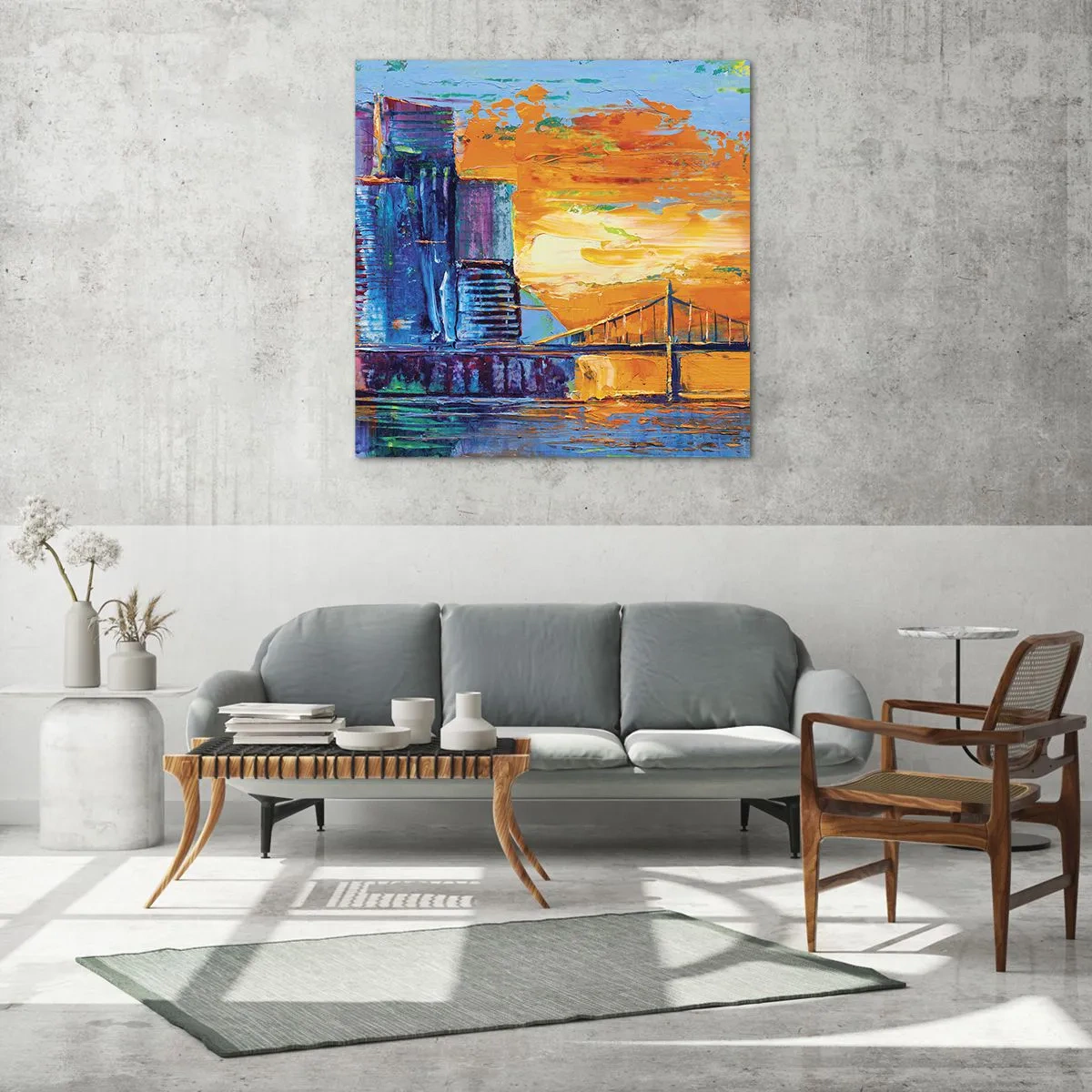 Cuadro sobre vidrio - Impresiones sobre Vidrio - Cultura y naturaleza - 70x70 cm