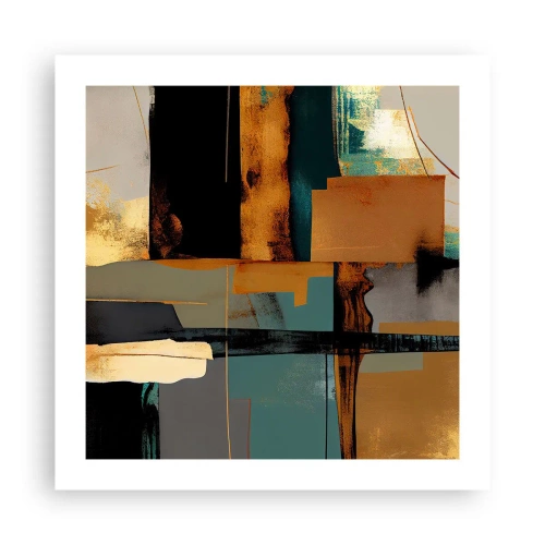 Póster - Abstracción: luces y sombras - 50x50 cm