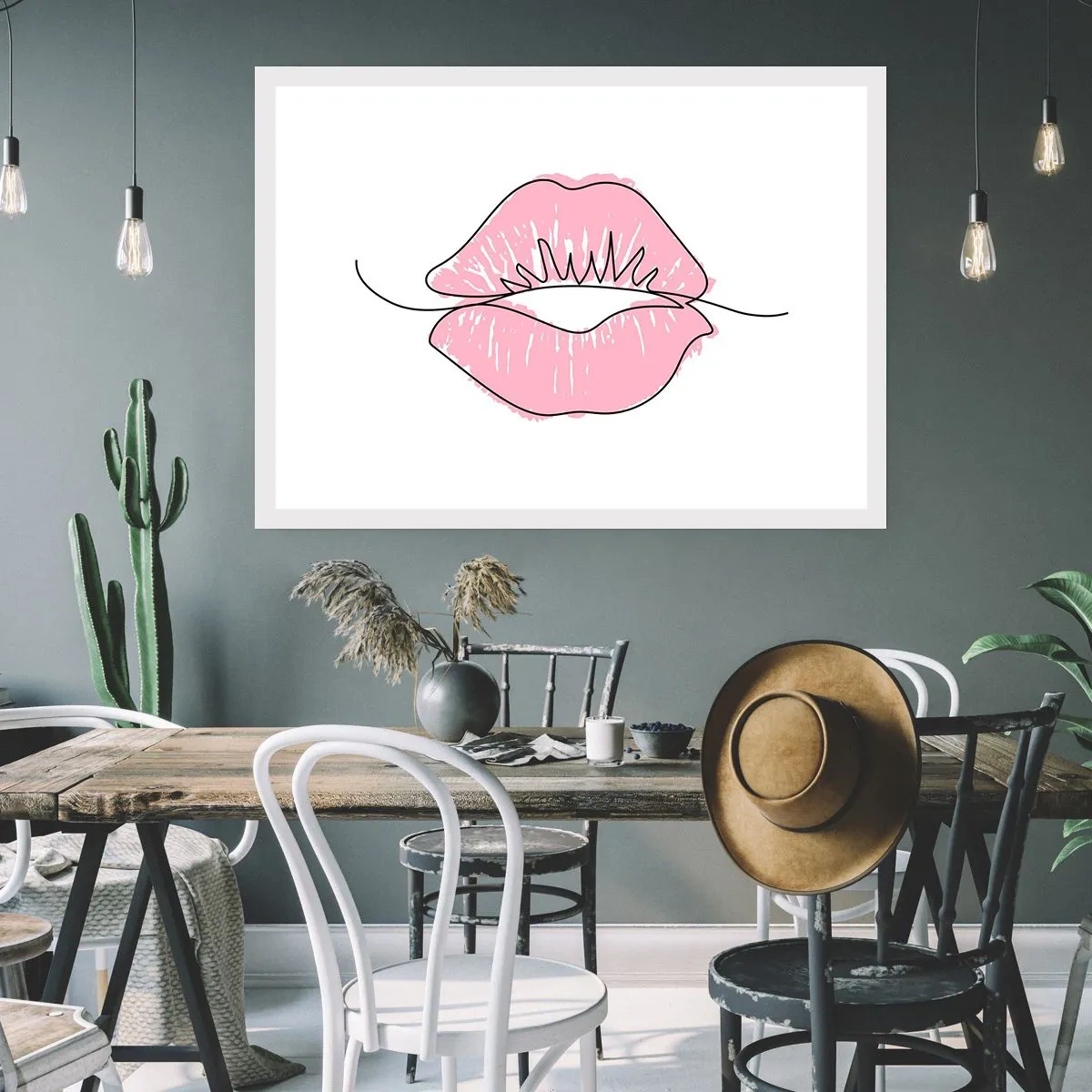 Póster - ¿Listo para un beso? - 50x40 cm