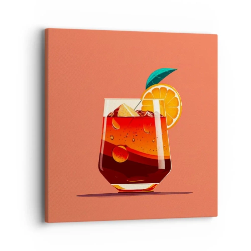 Cuadro sobre lienzo - Impresión de Imagen - Refresco de verano - 40x40 cm