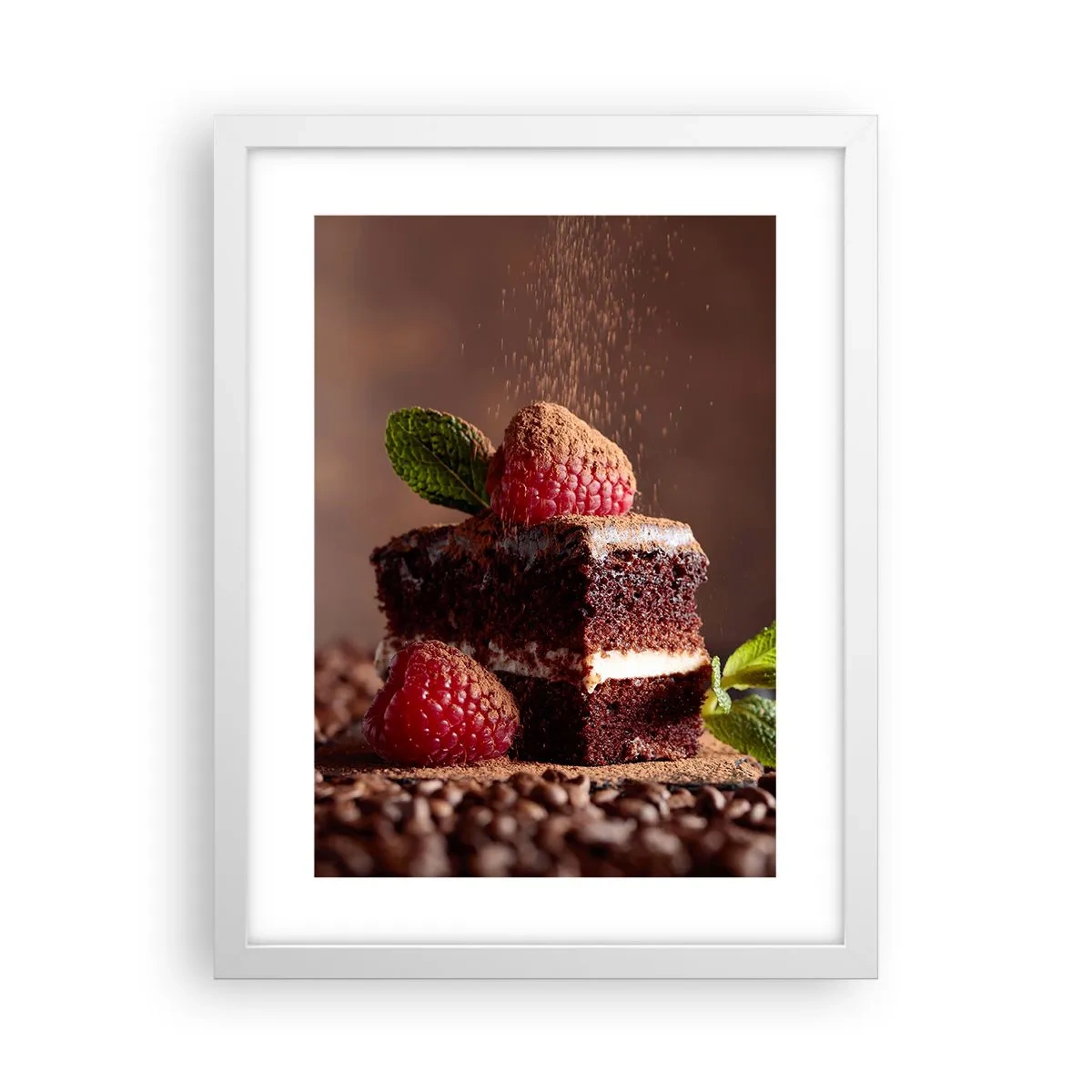 Póster en marco blanco - La vida es dulce - 30x40 cm