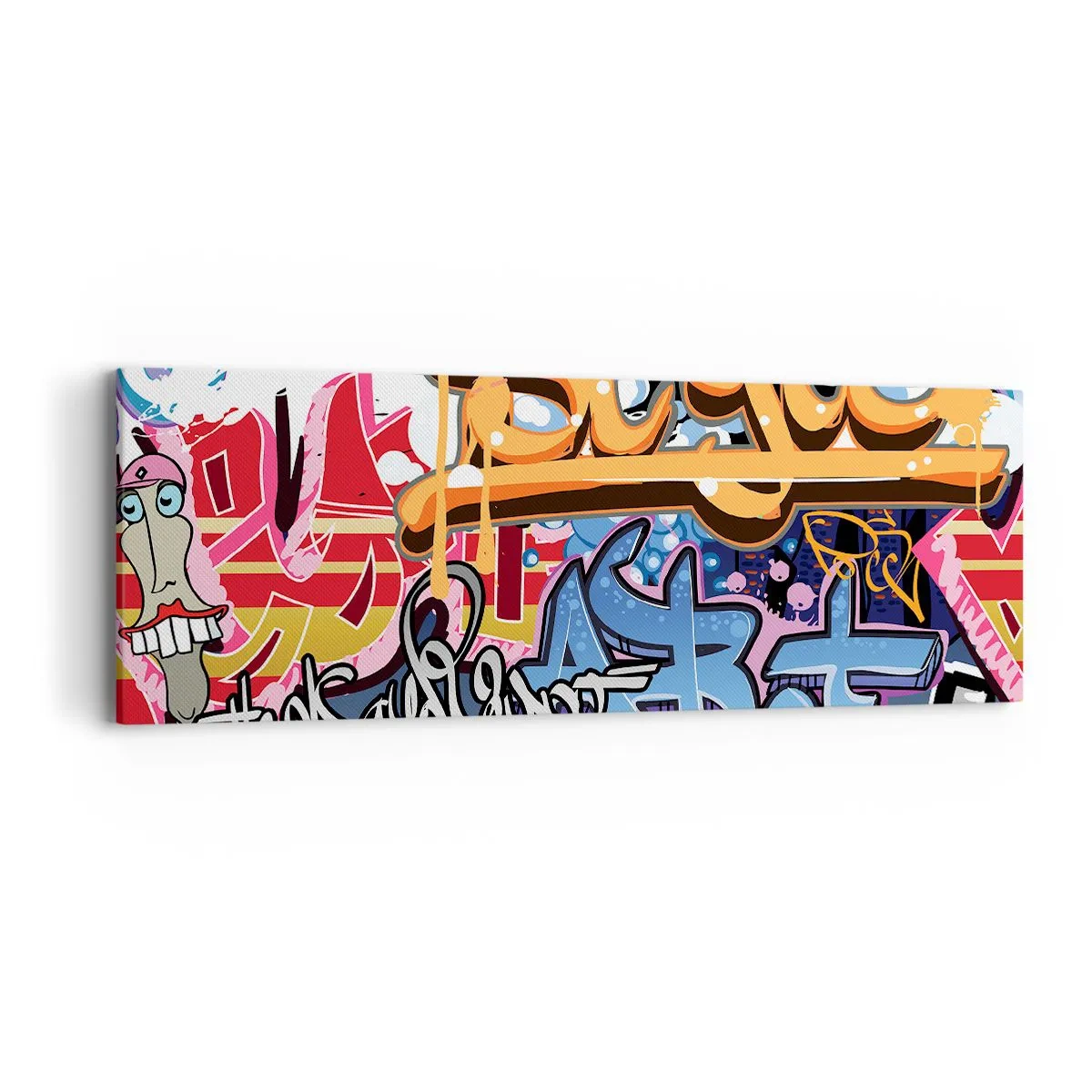 Cuadro sobre lienzo - Impresión de Imagen - Grafiti, el arte urbano - 90x30 cm