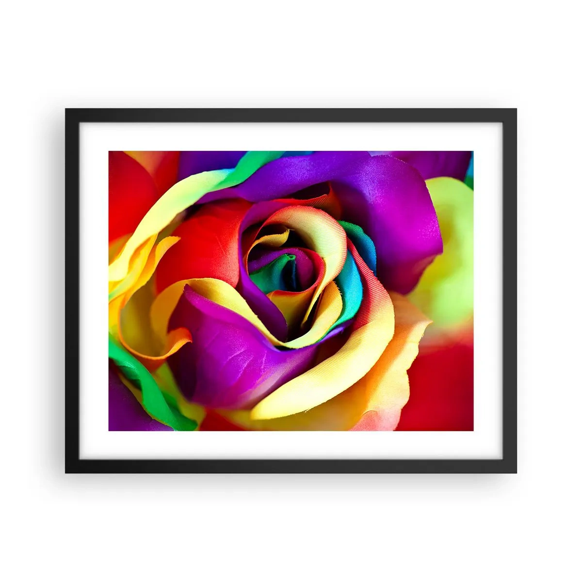 Póster en marco negro - Es imposible - 50x40 cm