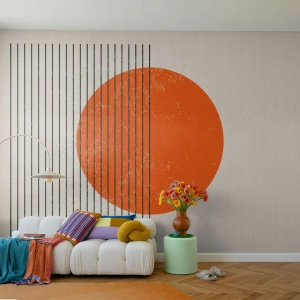 Fotomural Standard Eco - Siempre el sol - Sol, minimalista, Líneas - 350x256 cm