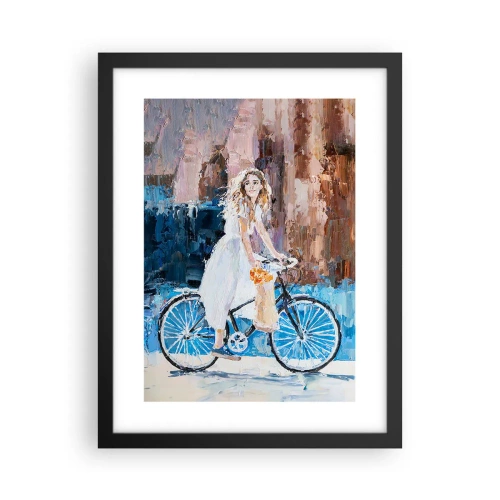 Póster en marco negro - Alegría por la mañana - 30x40 cm