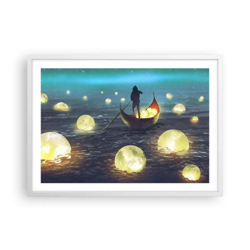 Póster en marco blanco - Cosas que los filósofos nunca soñaron - 70x50 cm