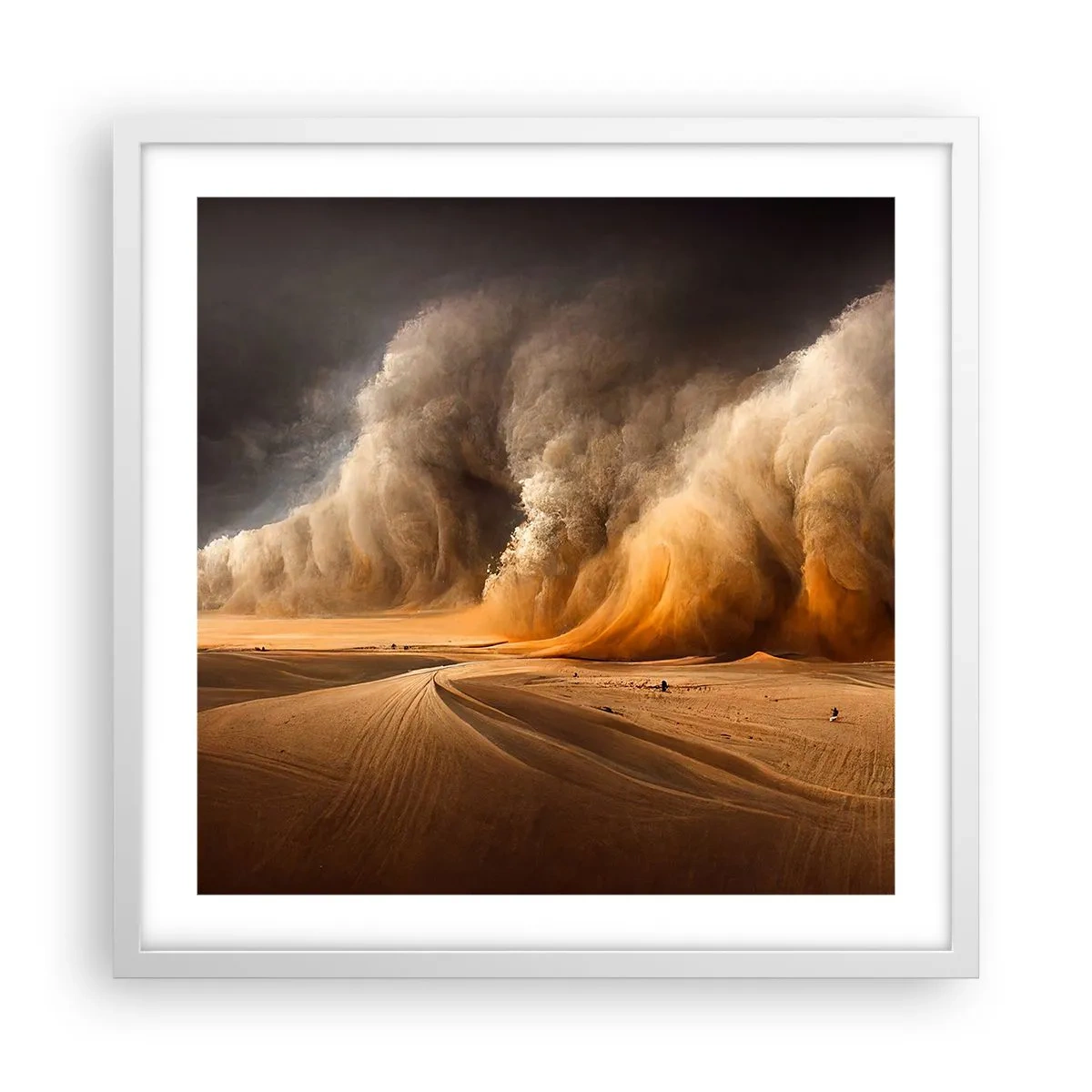Póster en marco blanco - Ira del desierto - 50x50 cm