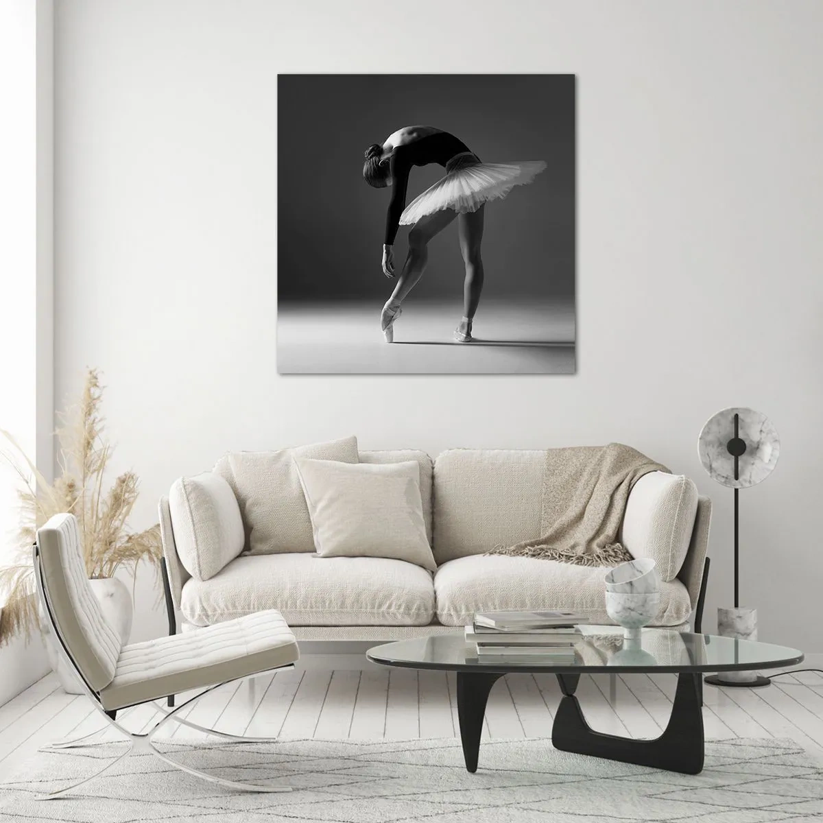 Cuadro sobre vidrio - Impresiones sobre Vidrio - Bella bailarina - 30x30 cm