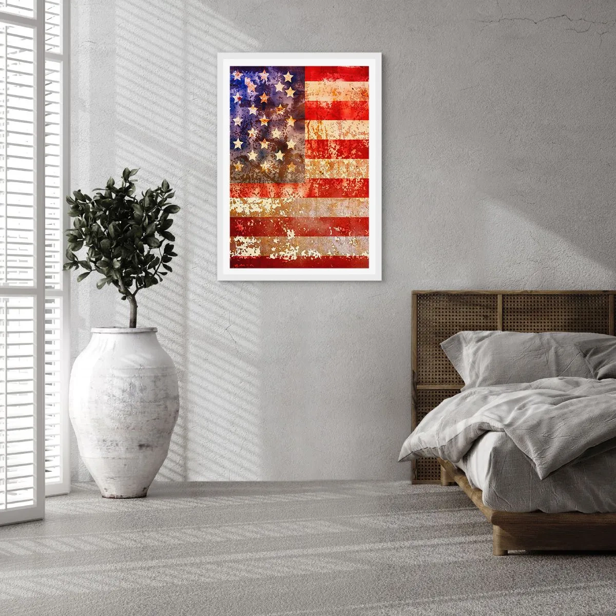 Póster en marco blanco - La gloria no pasa - 70x100 cm