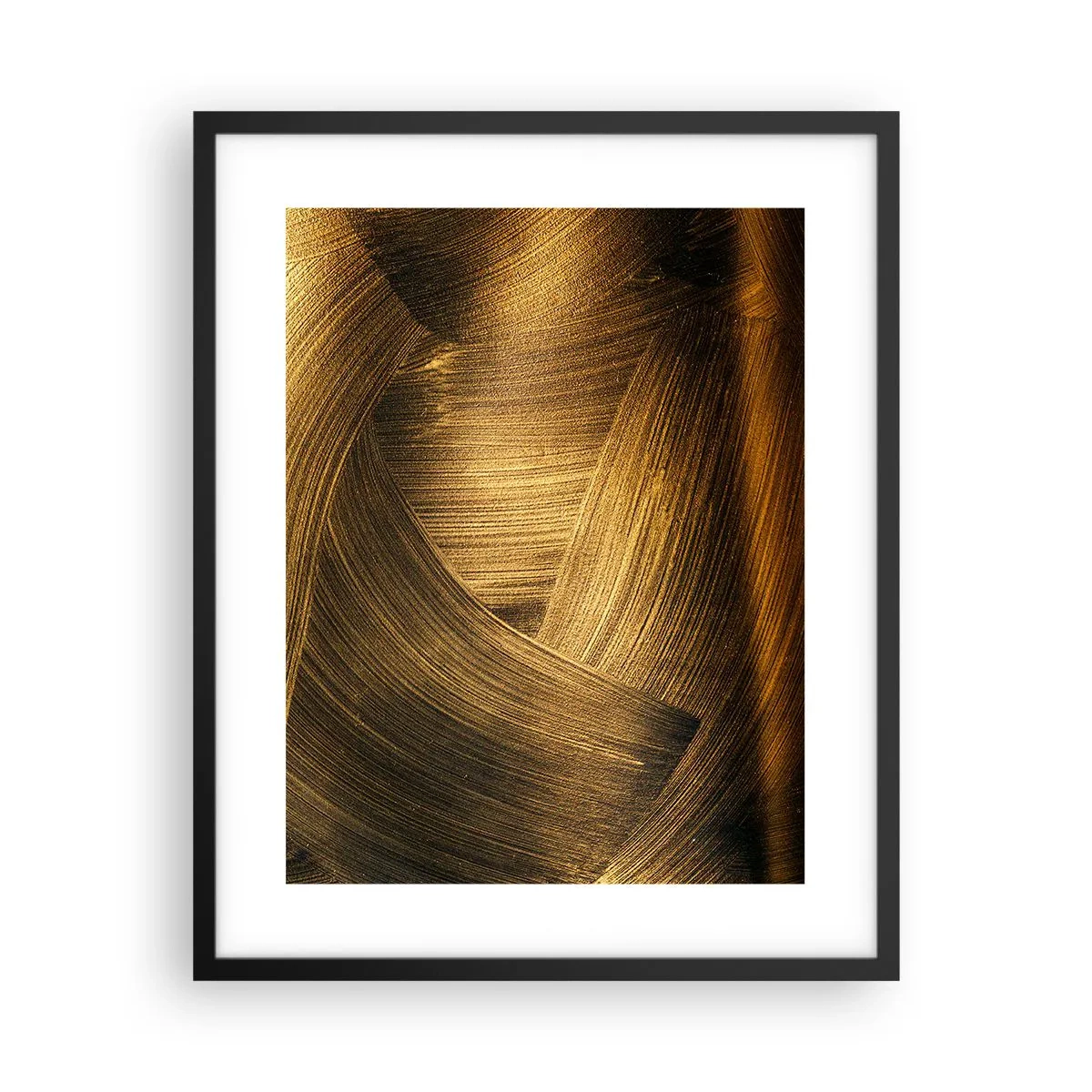 Póster en marco negro - En un laberinto de oro - 40x50 cm