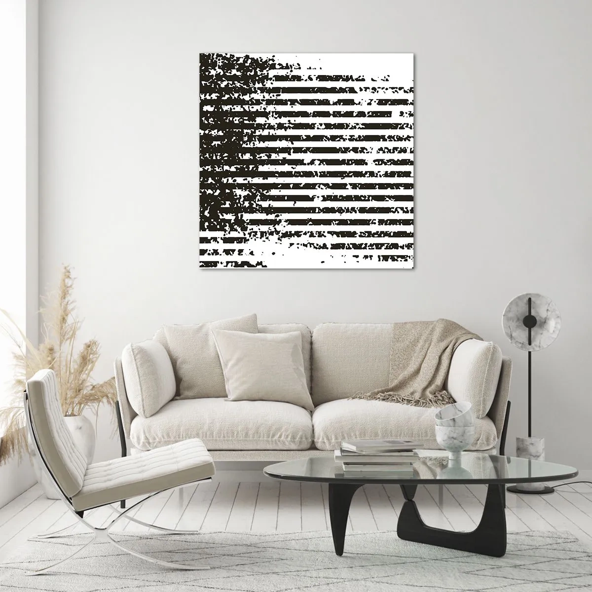 Cuadro sobre vidrio - Impresiones sobre Vidrio - Ritmo y ruido - 60x60 cm