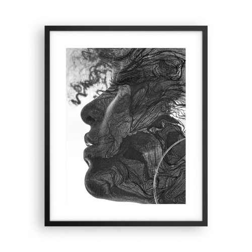 Póster en marco negro - Enredada en sueños - 40x50 cm