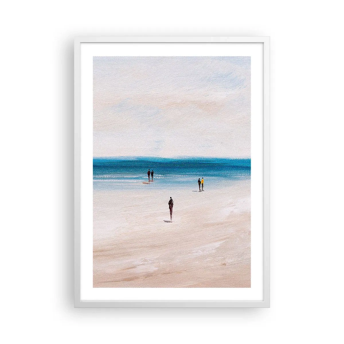 Póster en marco blanco - Necesidad natural - 50x70 cm