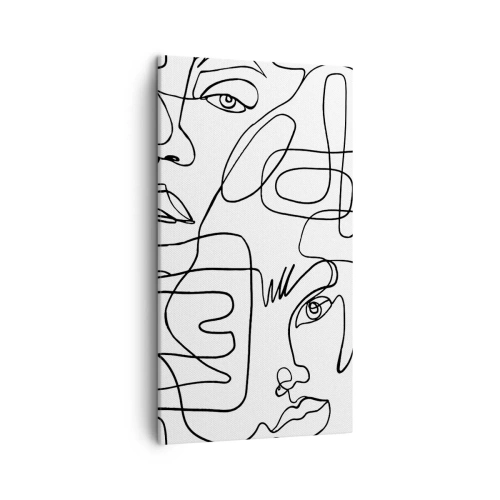 Cuadro sobre lienzo - Impresión de Imagen - Entre emociones enredadas - 45x80 cm