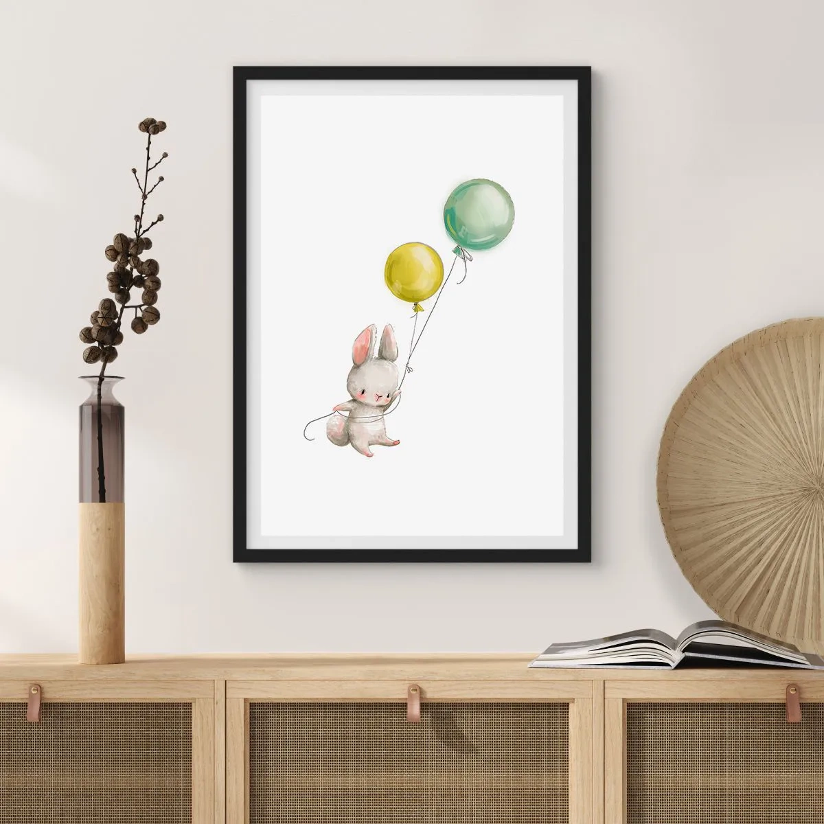 Póster en marco negro - ¡Yo también volaré! - 61x91 cm