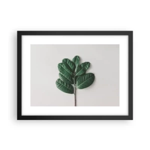 Póster en marco negro - El dibujo de la propia naturaleza - 40x30 cm