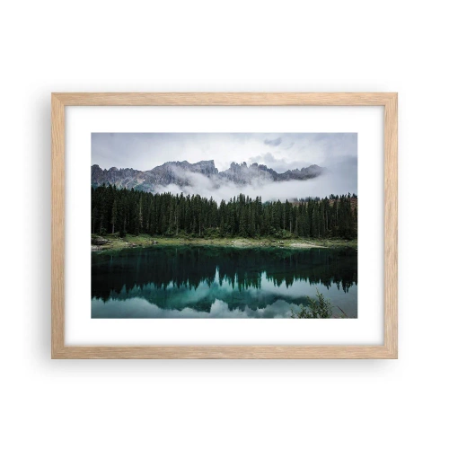 Póster en marco roble claro - Calla, calla, no despertemos al agua dormida.... - 40x30 cm