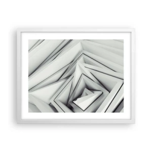 Póster en marco blanco - Ángulos afilados - 50x40 cm