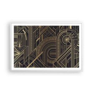 Póster en marco blanco - Conceptos, ideas, planes - 91x61 cm