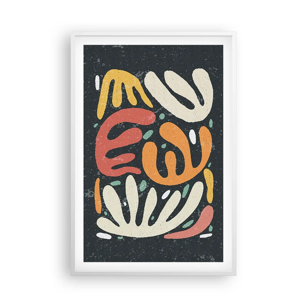 Póster en marco blanco - Composición - Estoy a punto de atraparte - 61x91 cm