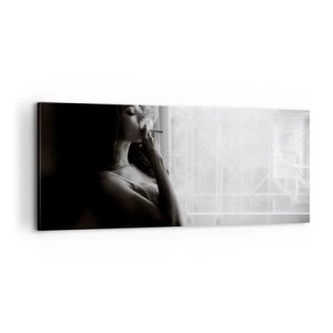 Cuadro sobre lienzo - Impresión de Imagen - Un momento sensual - 100x40 cm