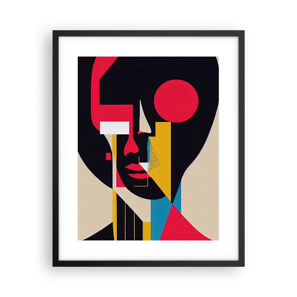 Póster en marco negro - Su mundo interior - 40x50 cm