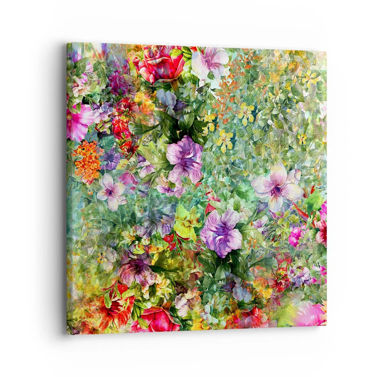 Cuadro sobre lienzo - Impresión de Imagen - En flores a la perdición - 30x30 cm