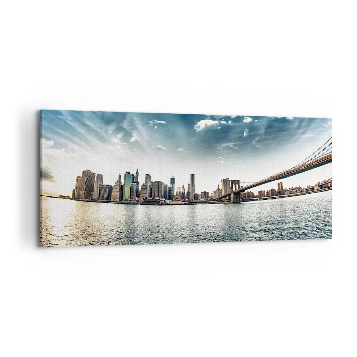 Cuadro sobre lienzo - Impresión de Imagen - Isla de cristal - 100x40 cm