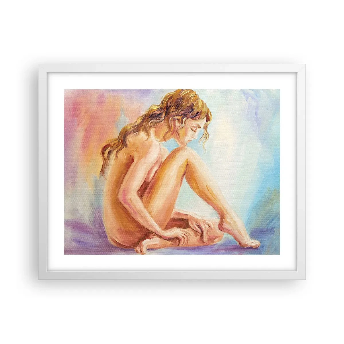 Póster en marco blanco - Acto de juventud - 50x40 cm