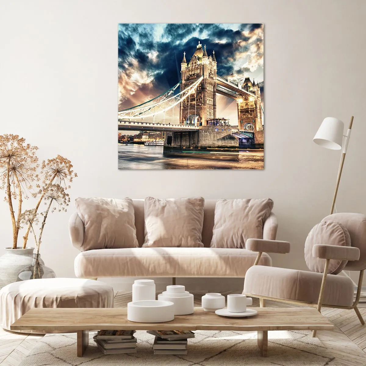 Cuadro sobre lienzo - Impresión de Imagen - Un monumento a un imperio victoriano - 60x60 cm