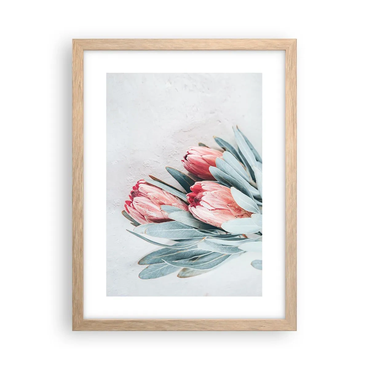 Póster en marco roble claro - Avergonzada de su propia belleza - 30x40 cm