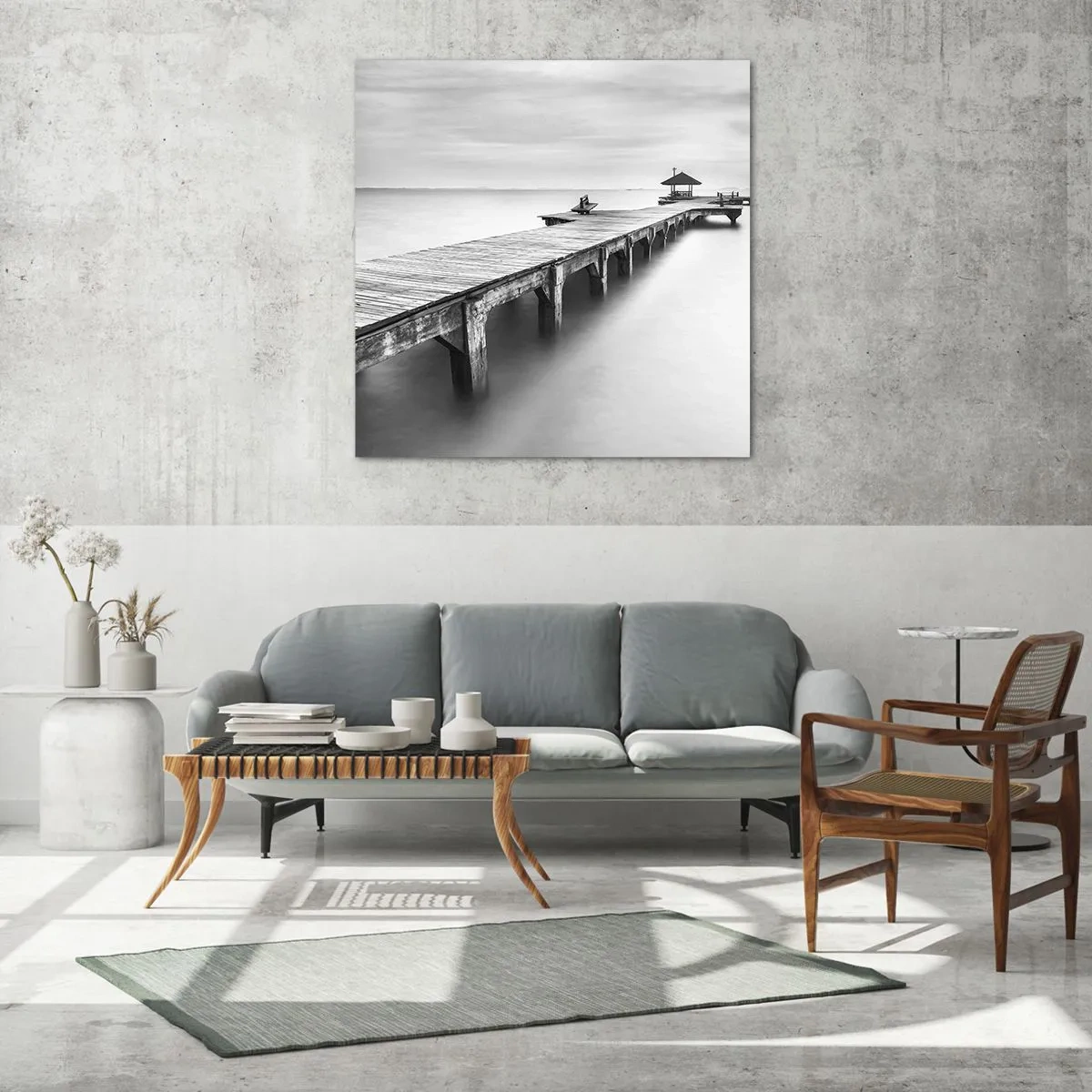 Cuadro sobre vidrio - Impresiones sobre Vidrio - Lejos - 40x40 cm