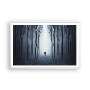Póster en marco blanco - Alto y claro - 91x61 cm