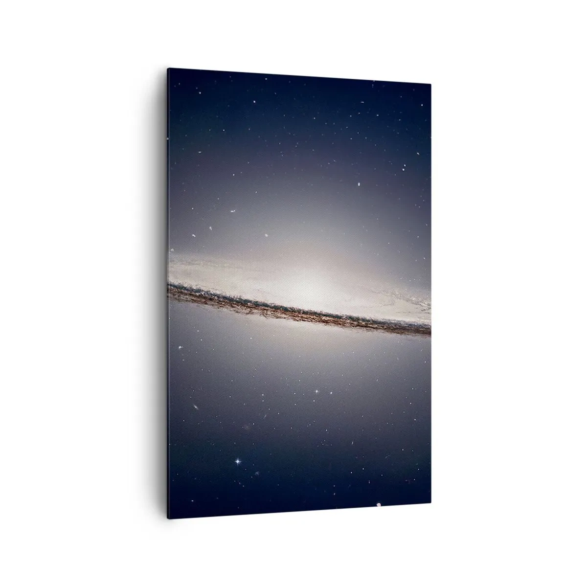 Cuadro sobre lienzo - Impresión de Imagen - Una galaxia espiral con el espacio estrellado como telón de fondo. - 80x120cm - Érase una vez en una galaxia muy, muy lejana.... - Decoración de pared moderna para salón y dormitorio ARTTOR