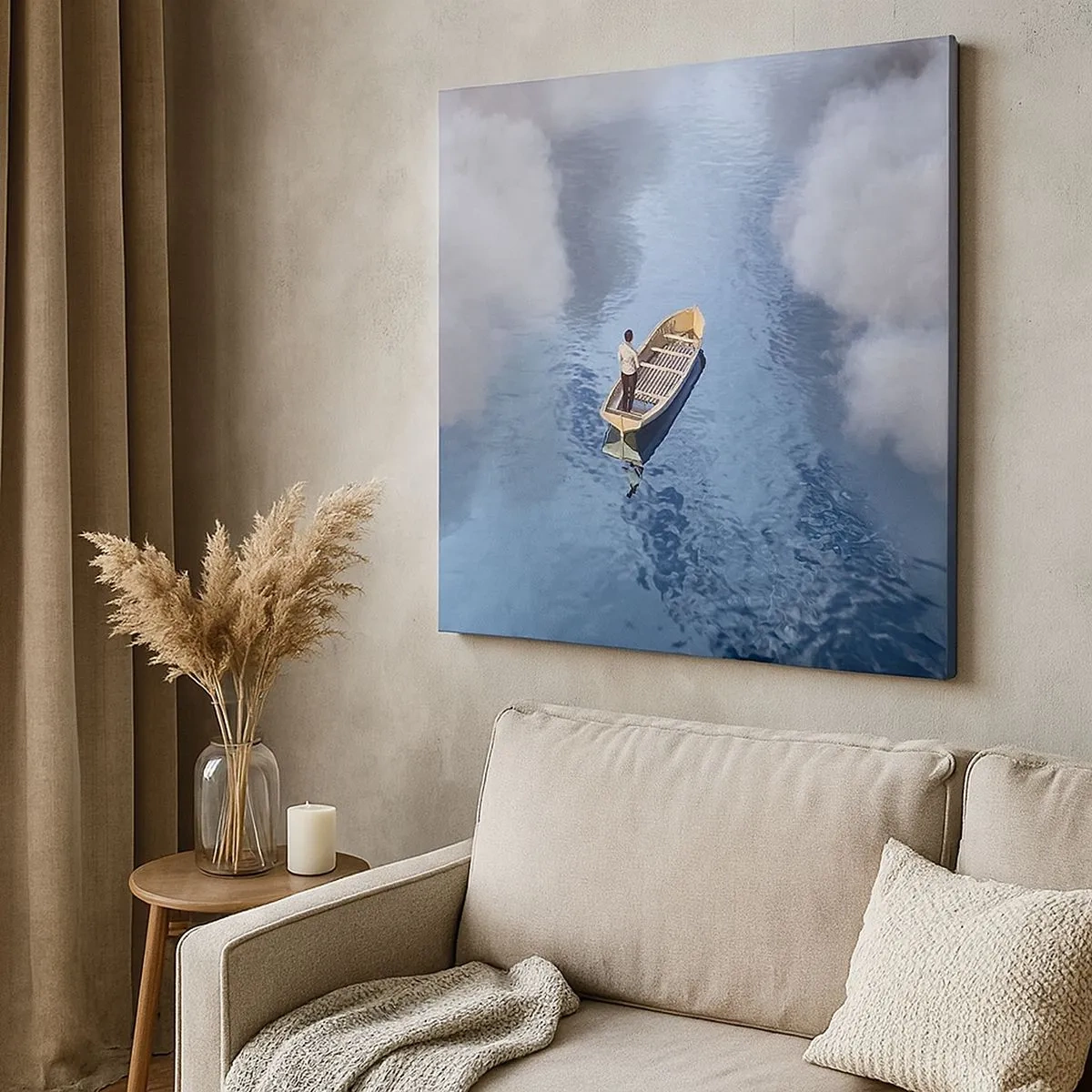 Cuadro sobre lienzo - Impresión de Imagen - La vida - el viaje - lo desconocido - 30x30 cm