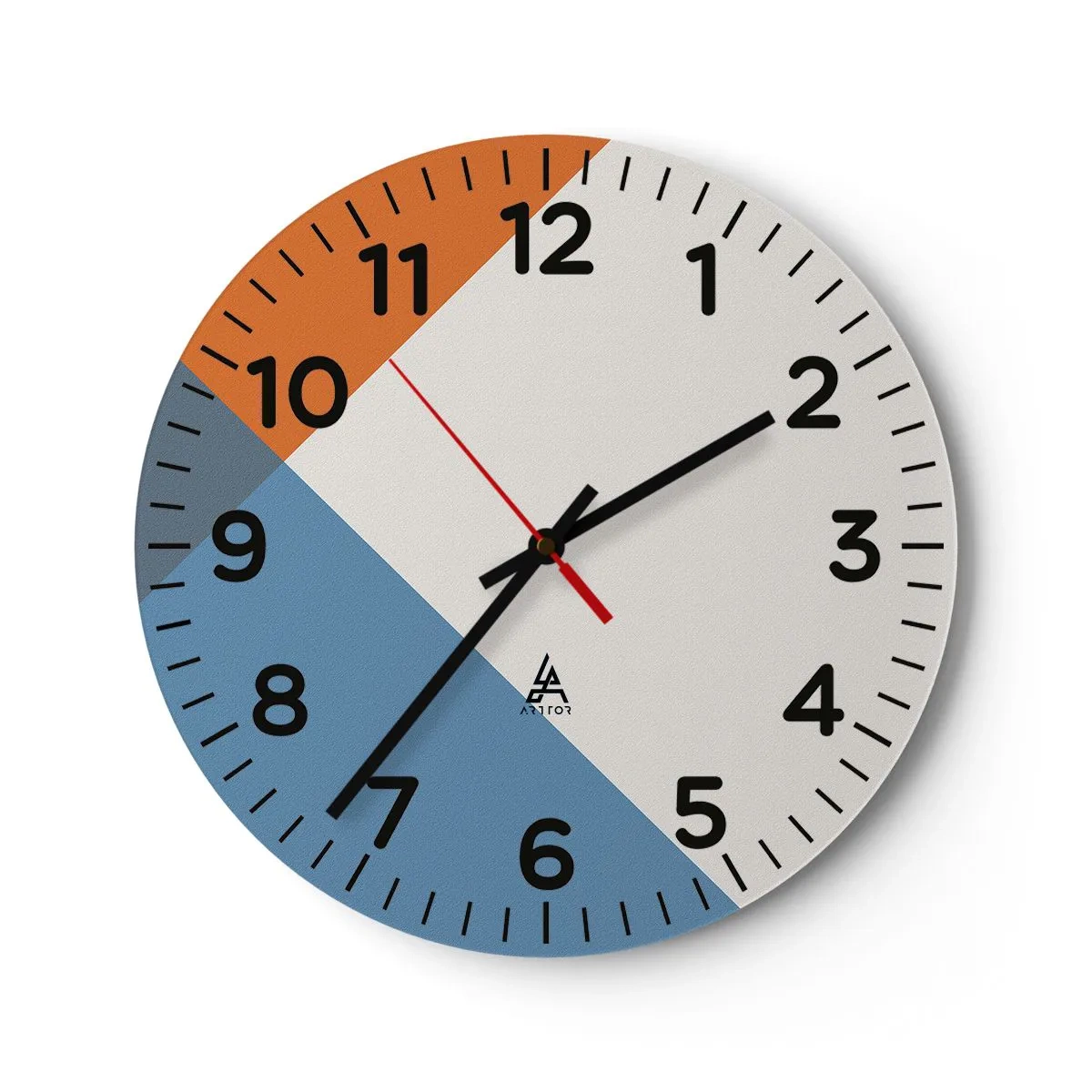 Reloj de pared - Reloj de vidrio - Desde el punto de vista de... - 30x30 cm