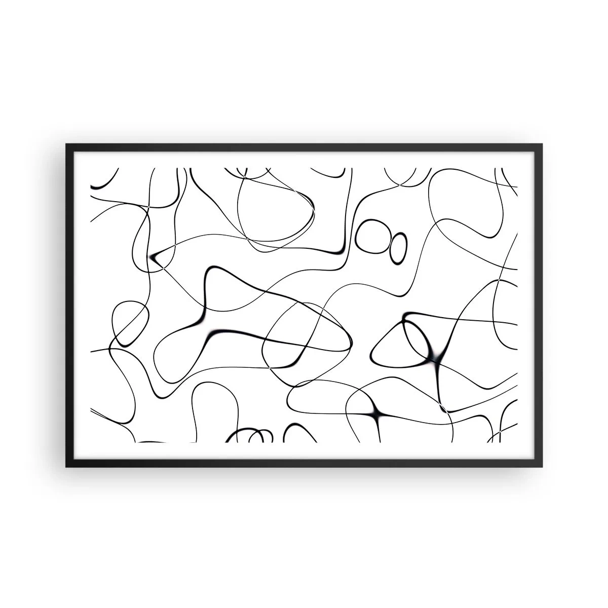 Póster en marco negro - Los caminos de la vida, las vicisitudes del destino - 91x61 cm