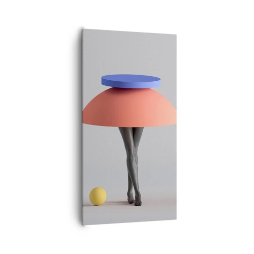 Cuadro sobre lienzo - Impresión de Imagen - Composición surrealista - 65x120 cm