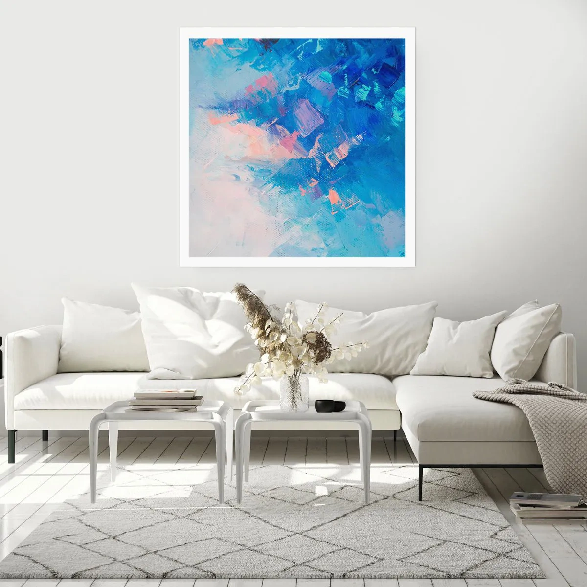 Póster - Abstracción invernal - 50x50 cm