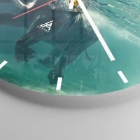 Esfera sin numeración, con rayas