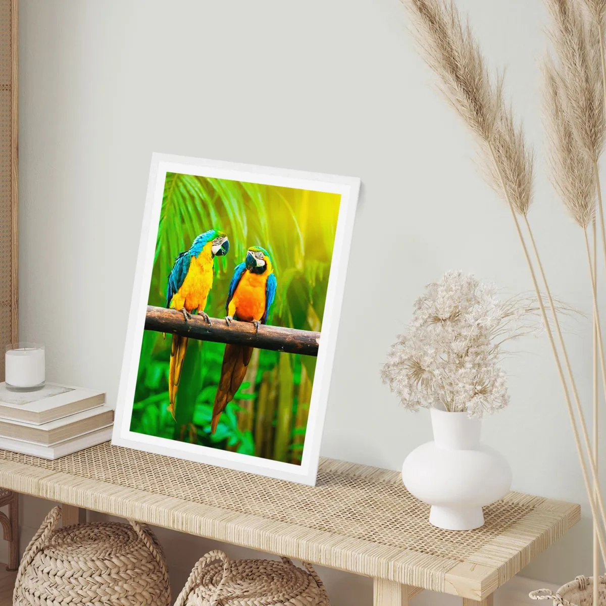 Póster en marco blanco - ¿Y has oído que ella...? - 61x91 cm