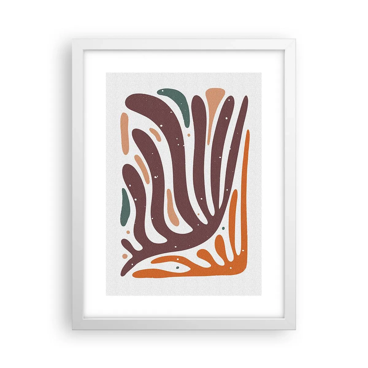 Póster en marco blanco - Composición orgánica - 30x40 cm