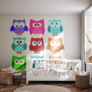 Fotomural personalizado Autoadhesivo Deluxe Sticker - Es divertido ser diferente - Para niños, Búho, Gráficos